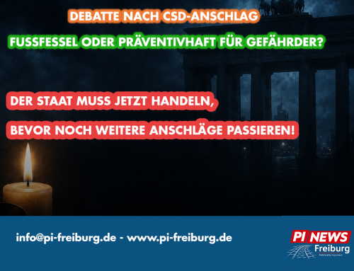 Nach CSD-Anschlag: Gefährder endlich konsequent überwachen!